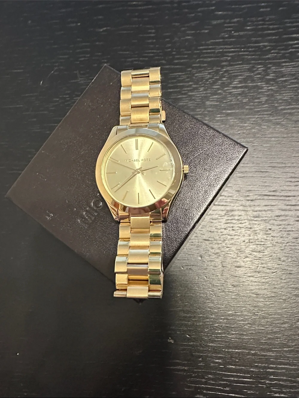 Michael Kors Gold Slim Runway Watch